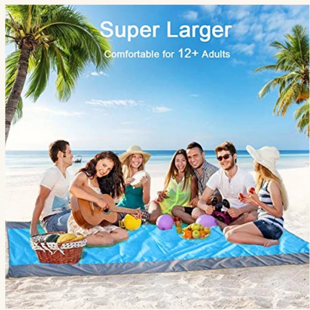 Beach Blanket Waterproof Sandproof Oversized 10FTL x 8.5FT/W